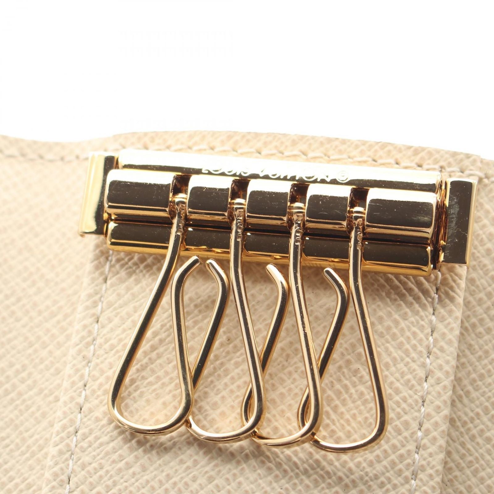 Louis Vuitton Key Case Multicles 4 Damier Azur Quadruple Strand Leather — view 6