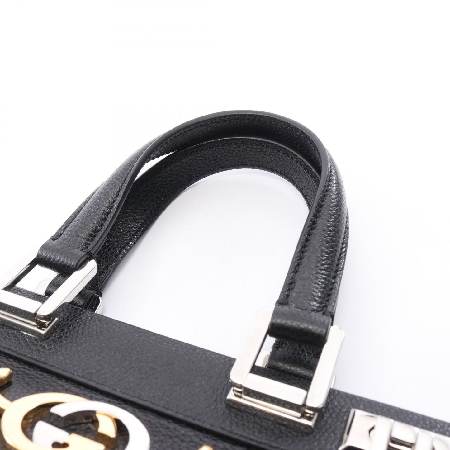 Gucci Handbag Zumi Small 2-Way Top Handle Bag Black Leather — view 6