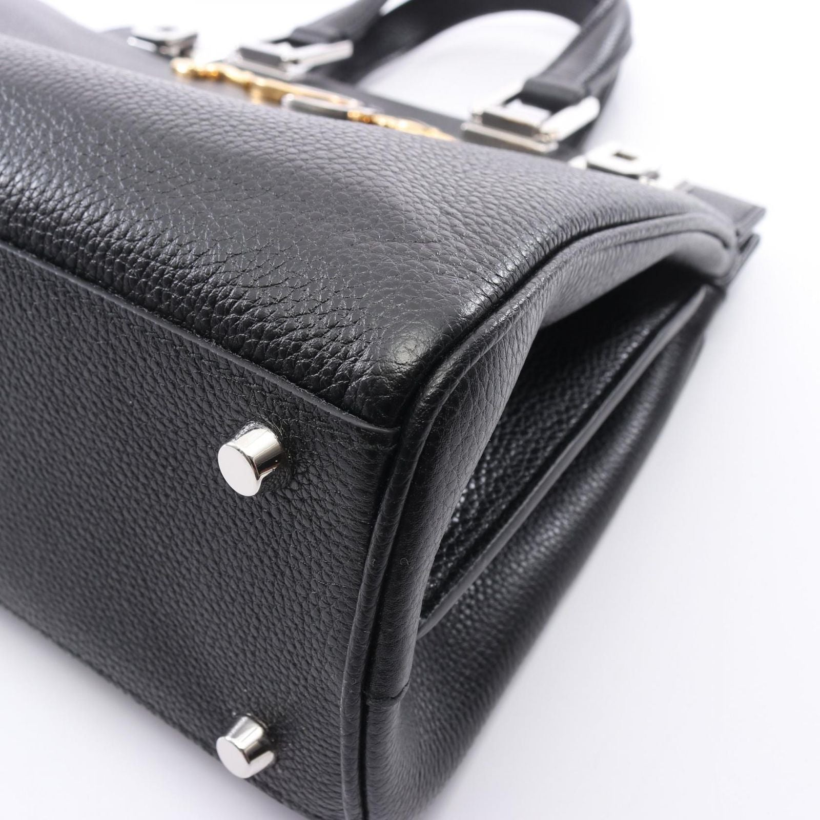 Gucci Handbag Zumi Small 2-Way Top Handle Bag Black Leather — view 5