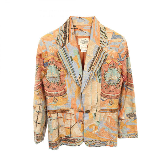 Hermes Tailored Jacket All Pattern Silk