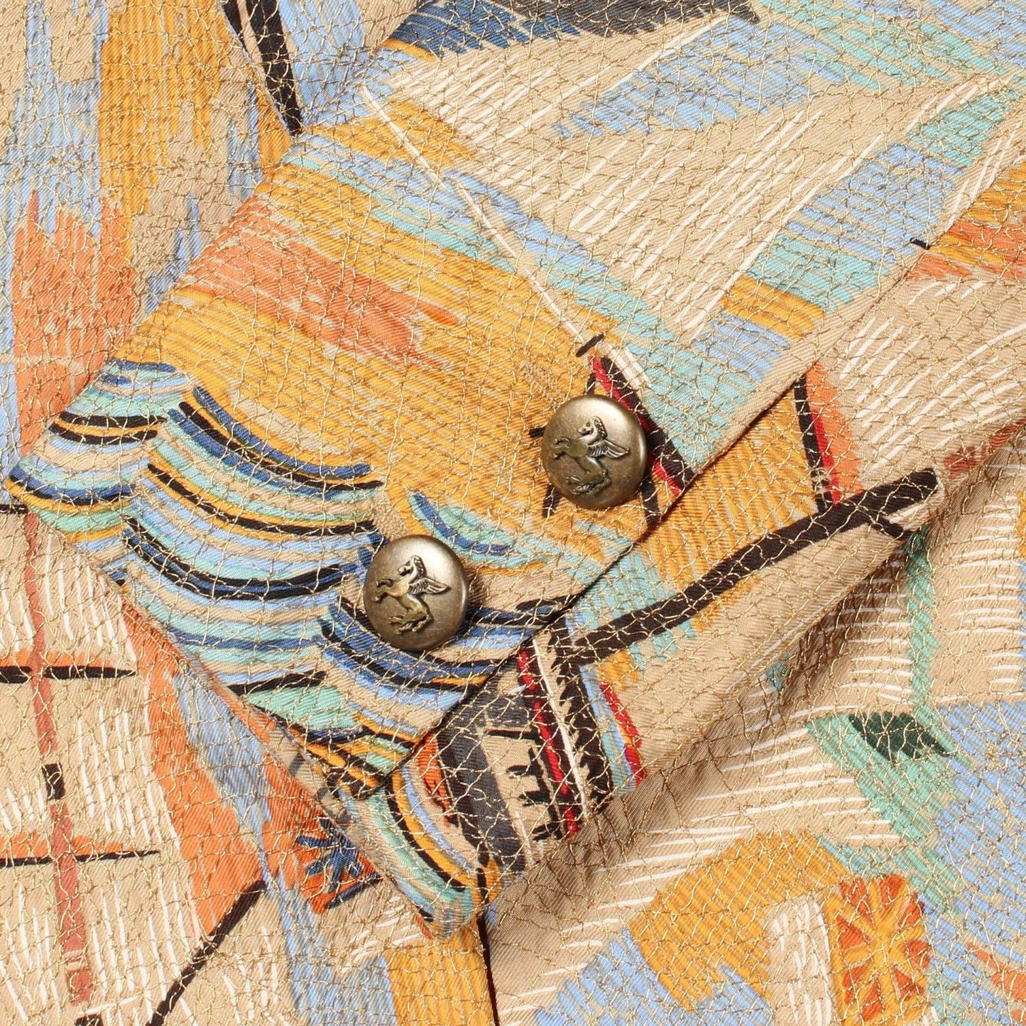 Hermes Tailored Jacket All Pattern Silk — view 8