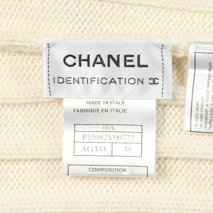 Chanel Vest Zip Knit Wool Vintage — view 3