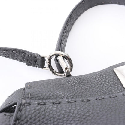 Fendi Handbag Peekaboo Regular Selleria 2-Way Charcoal Gray Leather — view 7