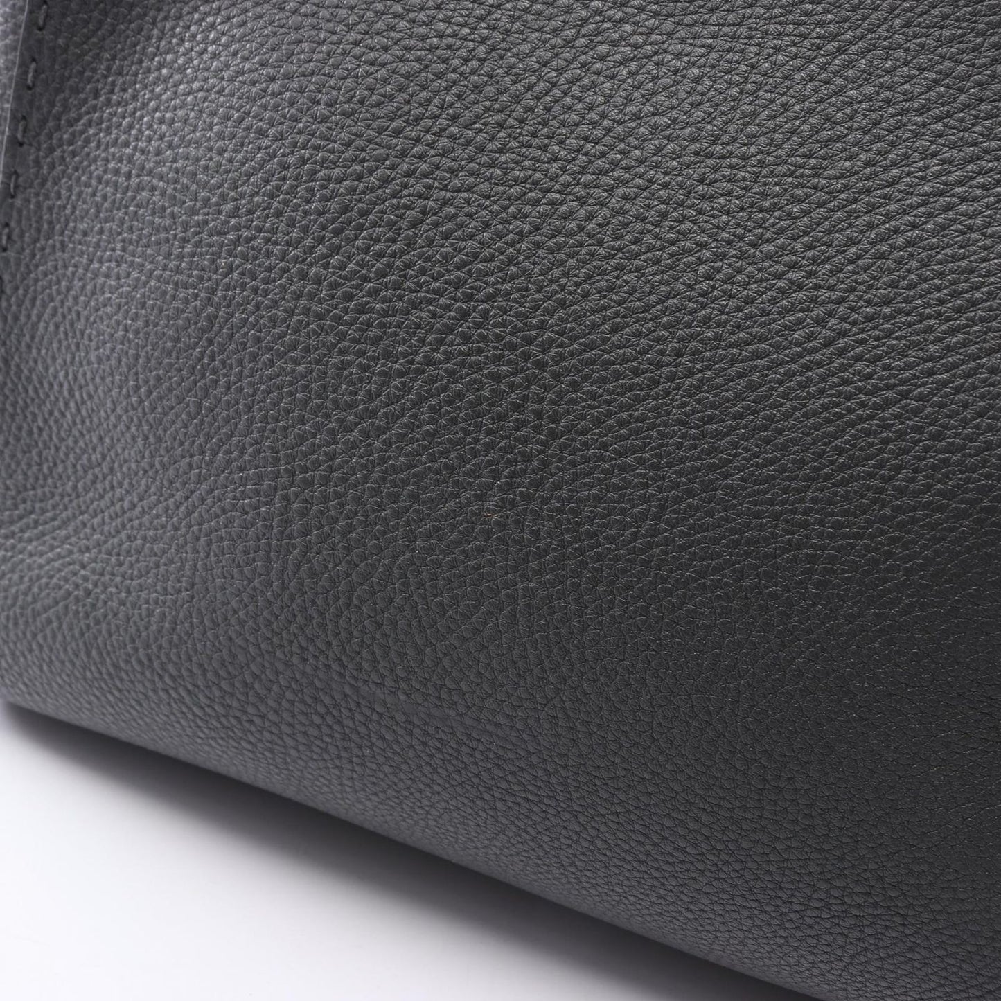 Fendi Handbag Peekaboo Regular Selleria 2-Way Charcoal Gray Leather — view 6