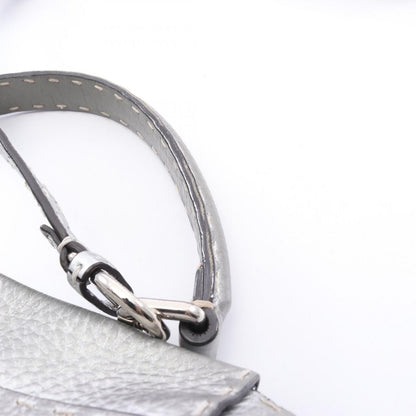 Fendi Handbag Peekaboo Regular Selleria 2-Way Silver Leather — view 9