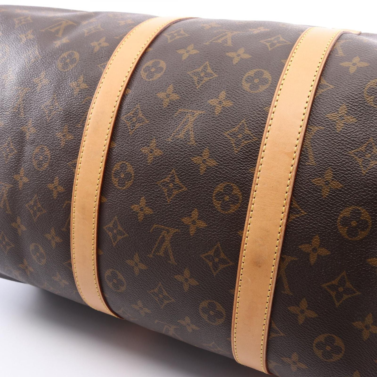 Louis Vuitton Boston Bag Keepall Bandouliere 55 2-Way Canvas Leather — view 7