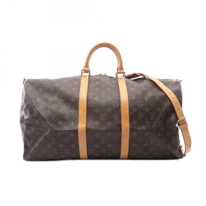 Louis Vuitton Boston Bag Keepall Bandouliere 55 2-Way Canvas Leather