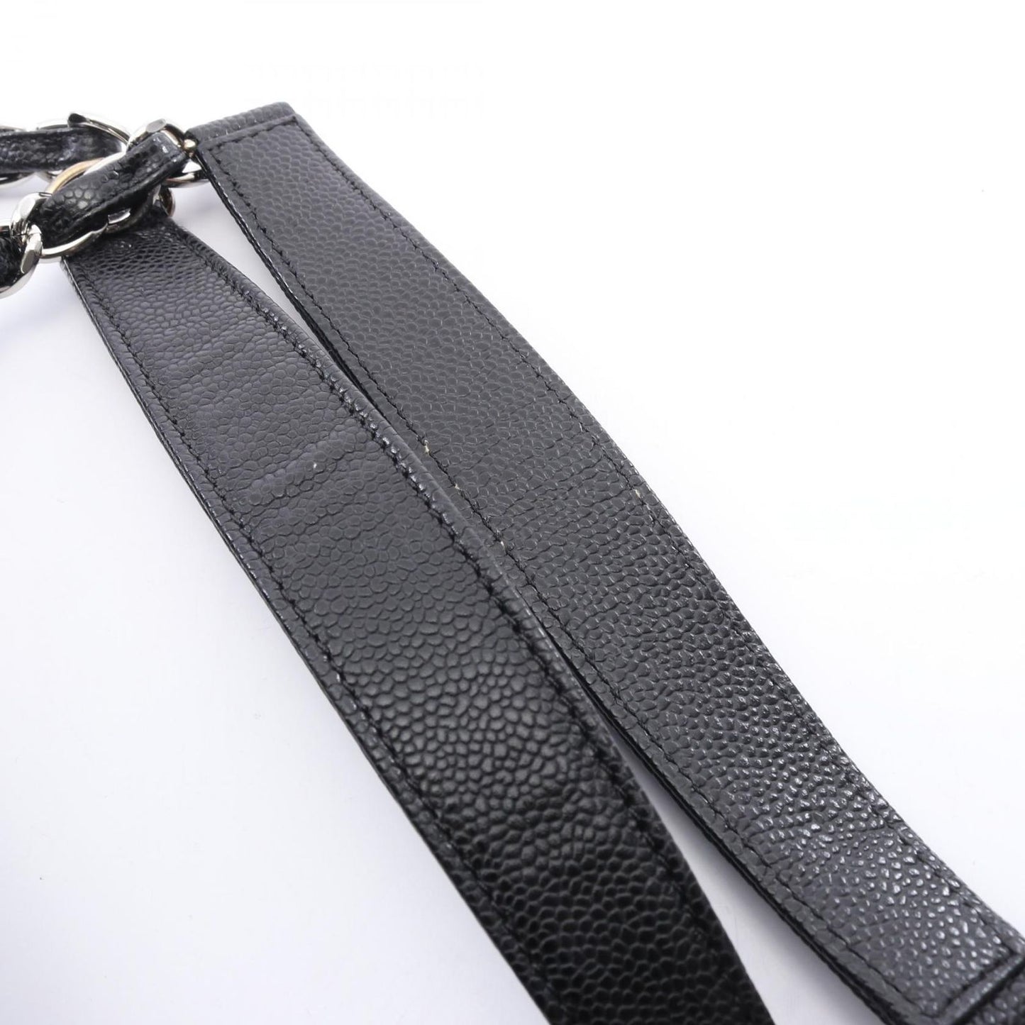 Chanel Tote Quilted Grand Shopping GST Black Caviar Leather Chain — view 7