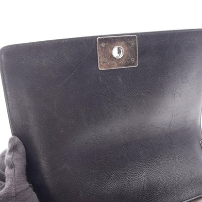 Chanel Shoulder Bag Boy Black Lambskin Boy Wild Stitch Chain — view 7