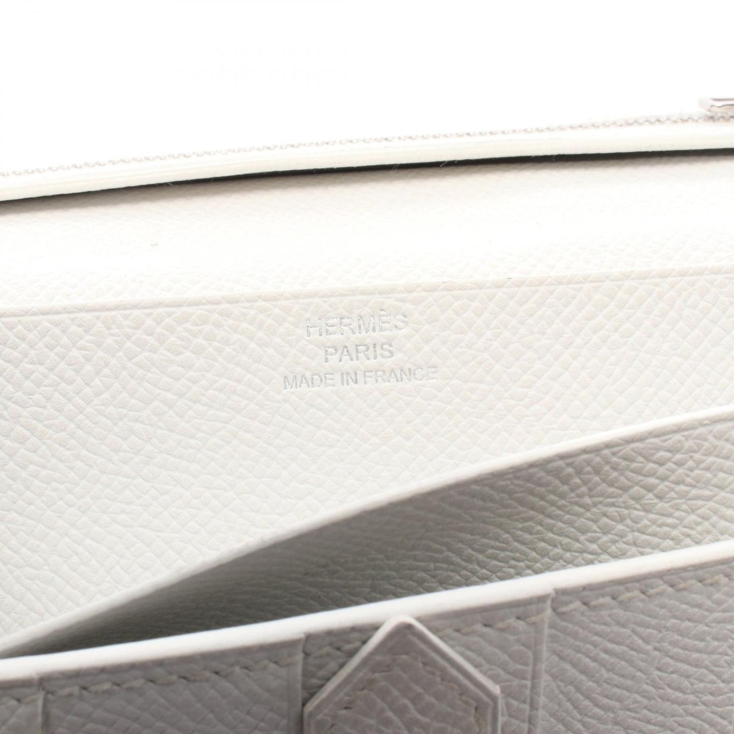 Hermes Bifold Wallet Bearn Souffle Rosetillian White — view 5