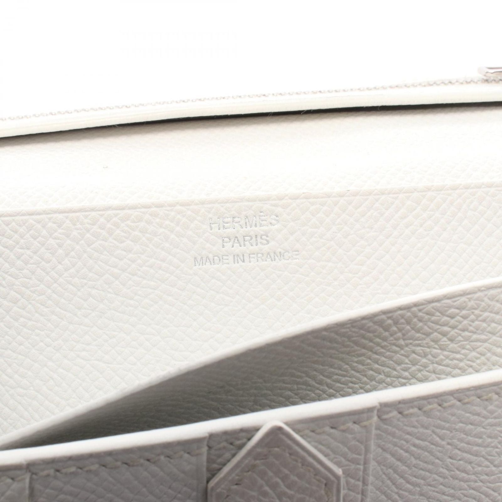 Hermes Bifold Wallet Bearn Souffle Rosetillian White — view 5