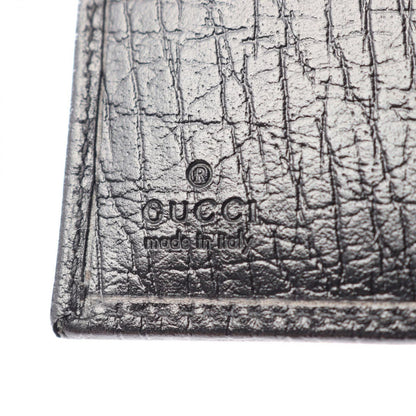 Gucci Bifold Wallet Bamboo Black Leather Hook — view 5