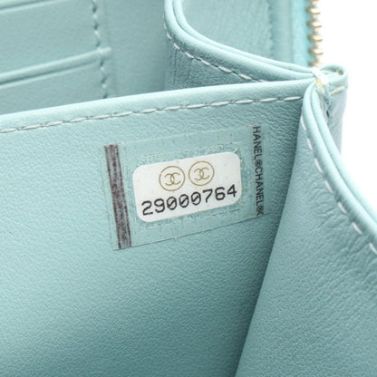 Chanel Shoulder Bag CC Filigree Mini Vanity Light Blue Caviar Leather CC — view 5