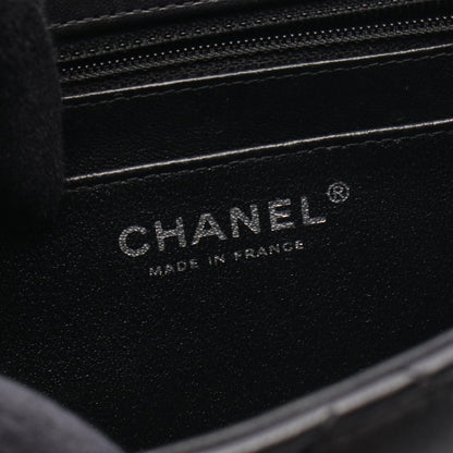 Chanel Shoulder Bag Mini Quilted Black Lambskin Chain — view 4