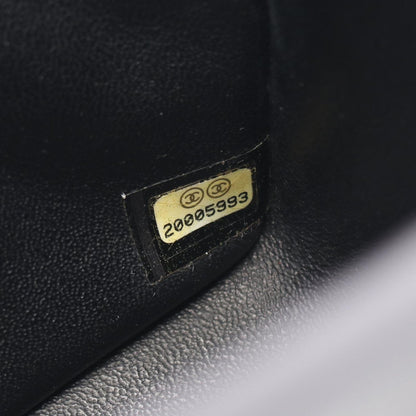 Chanel Shoulder Bag Mini Quilted Black Lambskin Chain — view 5