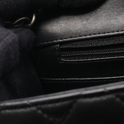 Chanel Shoulder Bag Mini Quilted Black Lambskin Chain — view 7