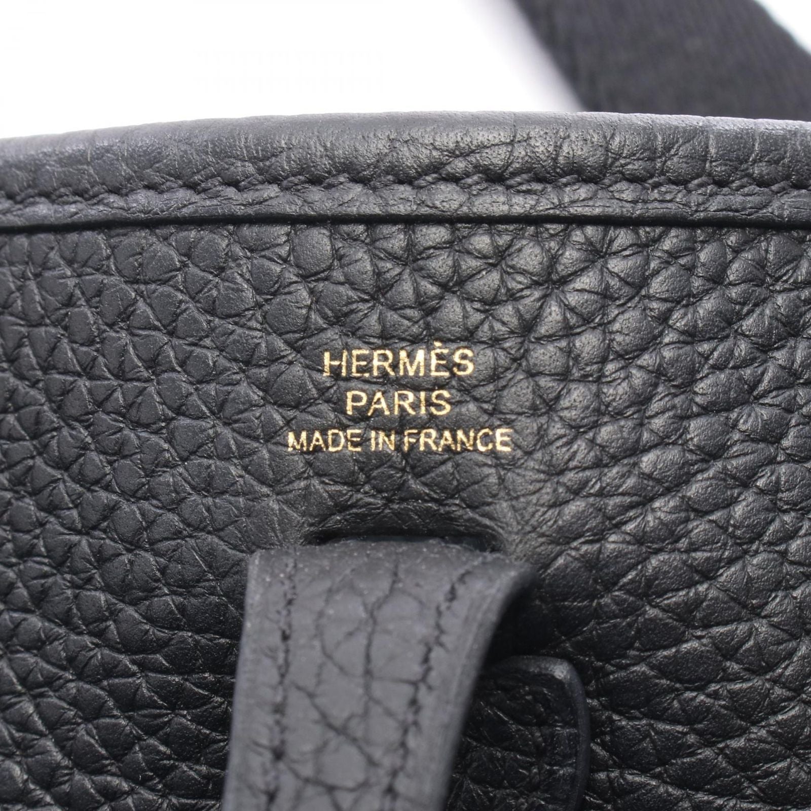 Hermes Shoulder Bag Evelyne TPM Black Amazon — view 4
