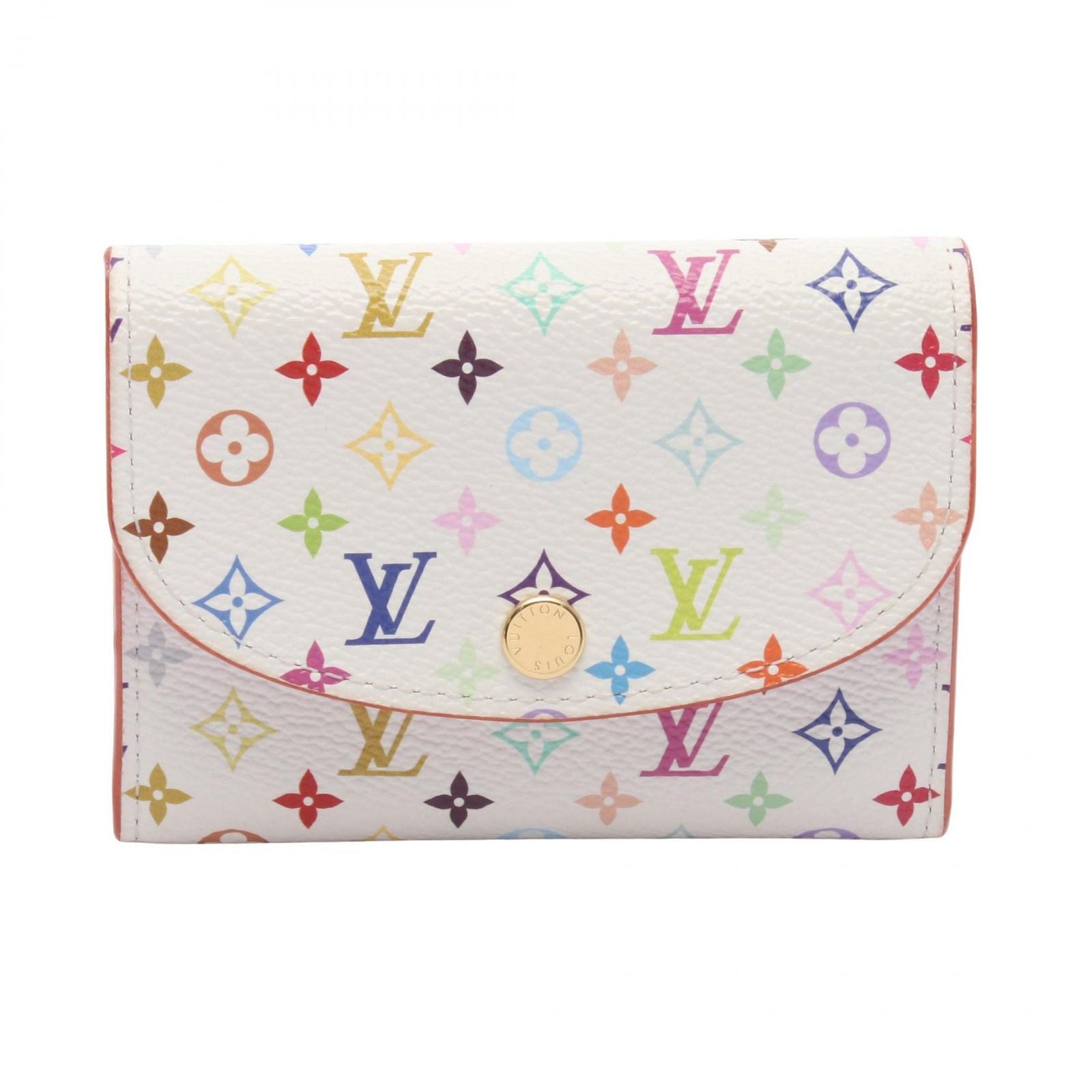 Louis Vuitton Coin Case LV TM Porte-Monnaie Rosalie Blanc Canvas LV Takashi