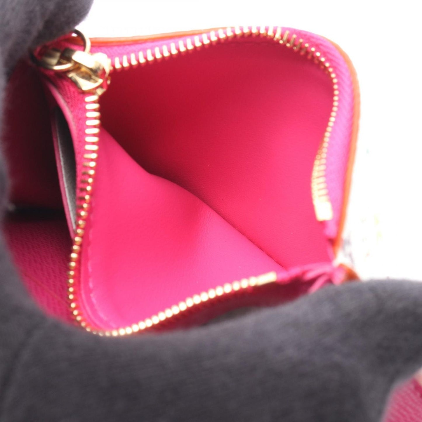 Louis Vuitton Coin Case LV TM Porte-Monnaie Rosalie Blanc Canvas LV Takashi — view 4