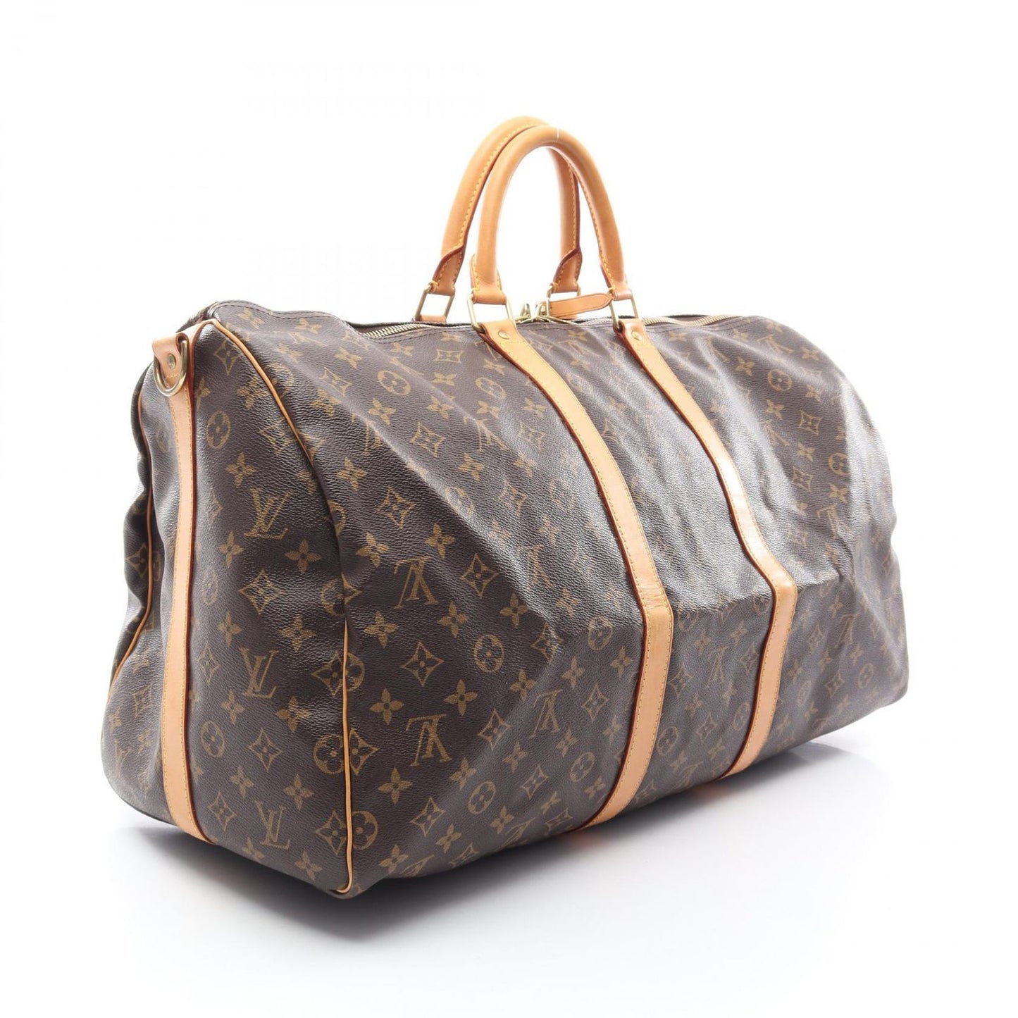 Louis Vuitton Boston Bag Keepall Bandouliere 55 2-Way Canvas Leather — view 2