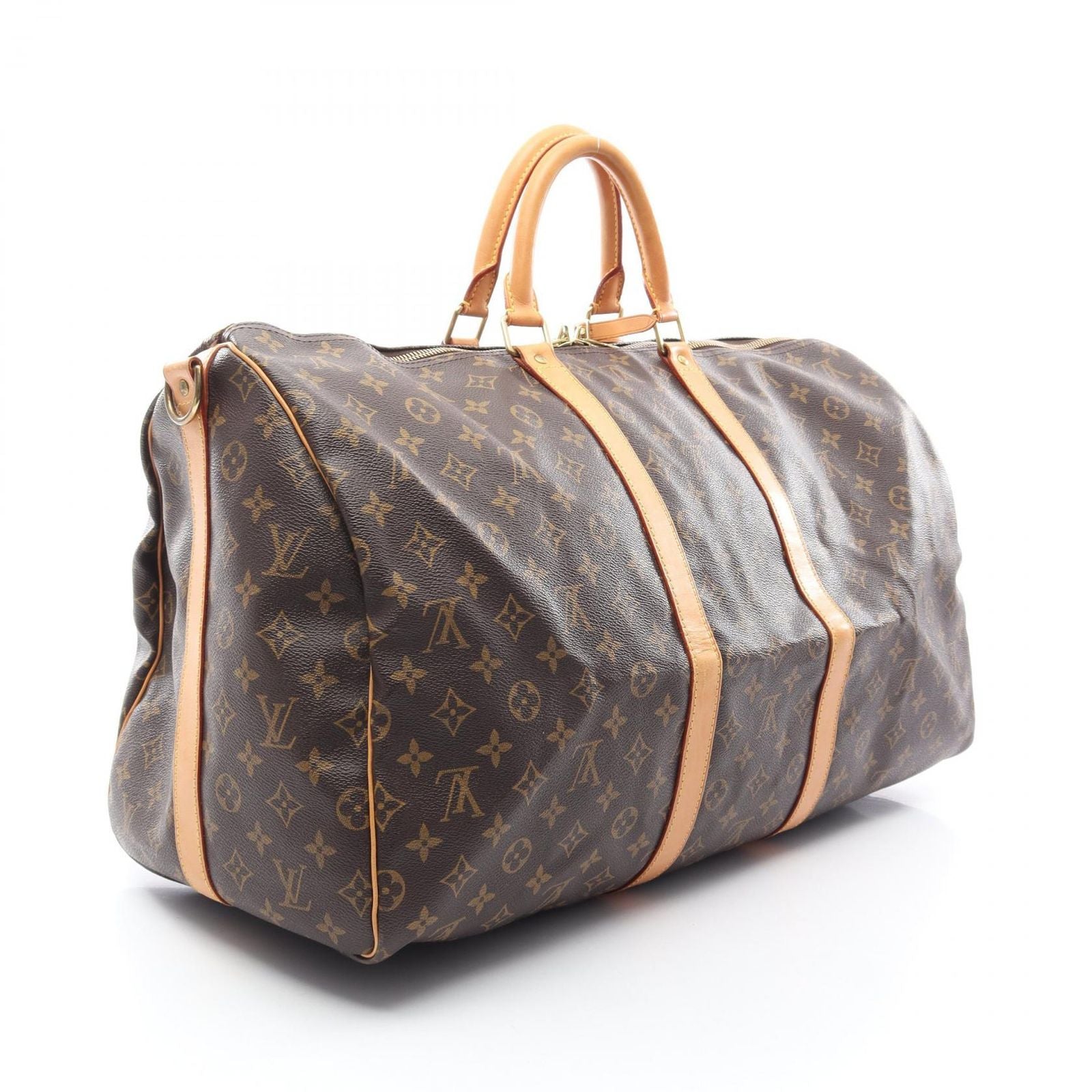 Louis Vuitton Boston Bag Keepall Bandouliere 55 2-Way Canvas Leather — view 2