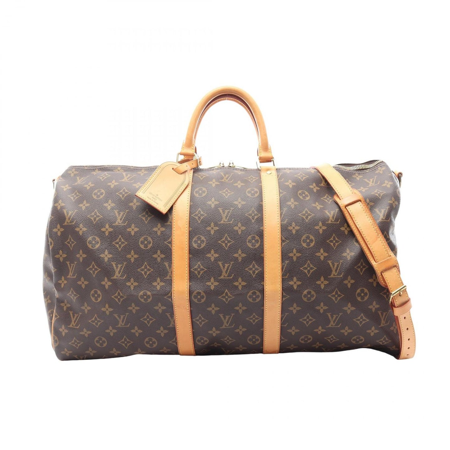 Louis Vuitton Boston Bag Keepall Bandouliere 55 2-Way Canvas Leather