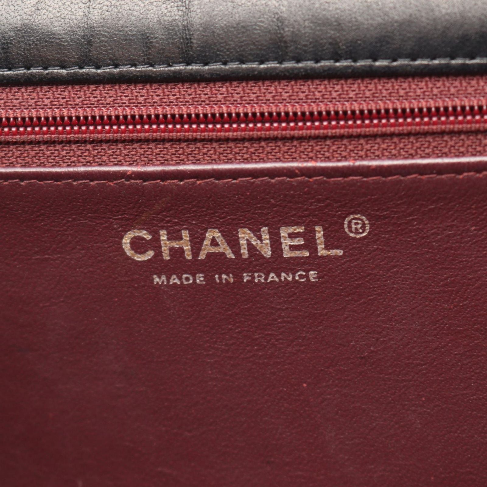 Chanel Shoulder Bag Quilted Single Flap Black Lambskin Chain — view 4