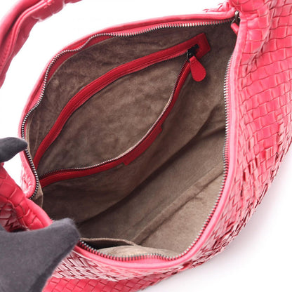 Bottega Veneta Handbag Intrecciato Hobo Red Leather — view 3