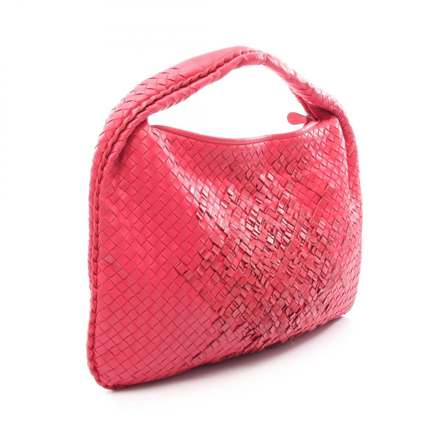 Bottega Veneta Handbag Intrecciato Hobo Red Leather — view 2