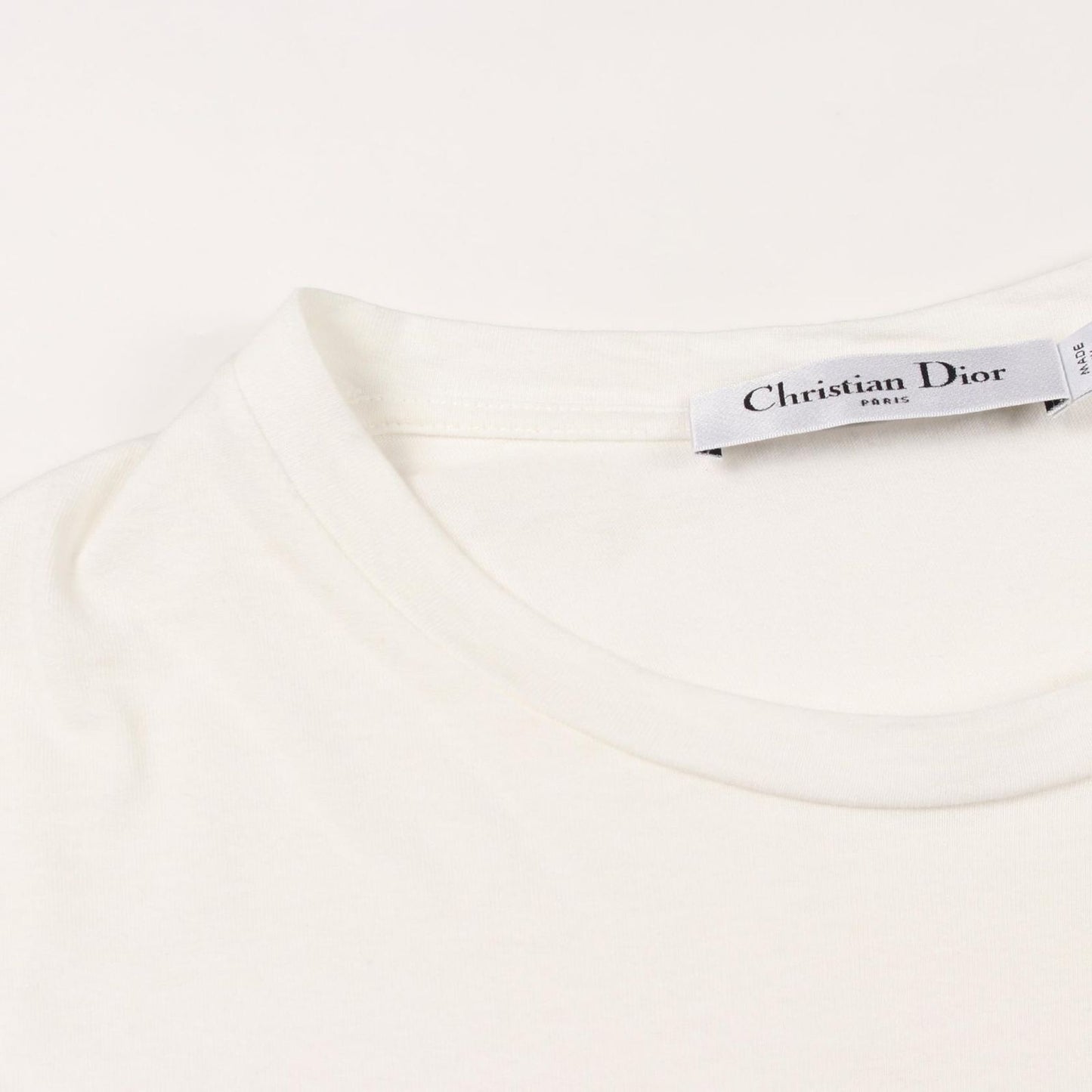 Dior Short Sleeve T-Shirt Signature Band Cotton — view 5