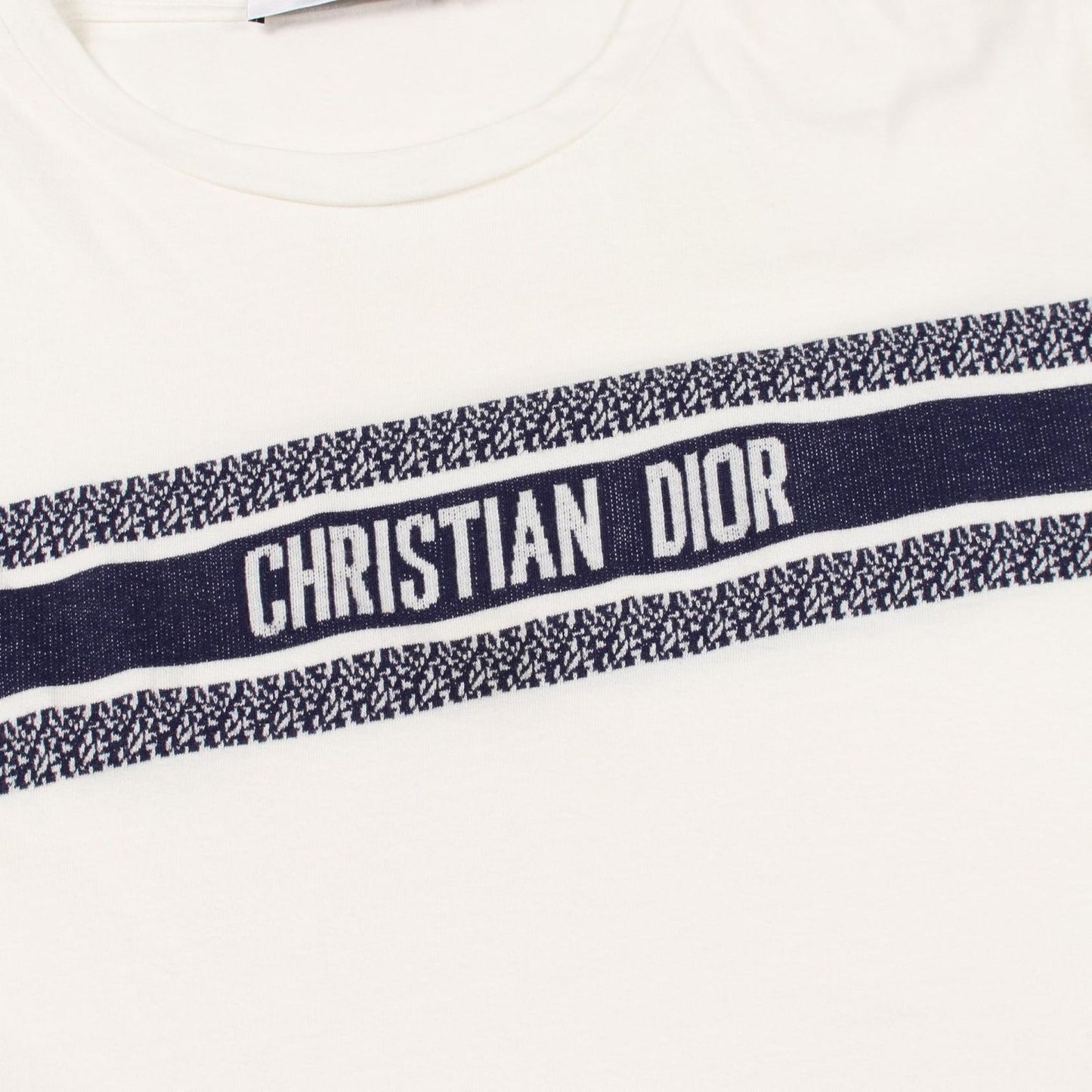 Dior Short Sleeve T-Shirt Signature Band Cotton — view 6
