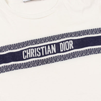 Dior Short Sleeve T-Shirt Signature Band Cotton — view 6