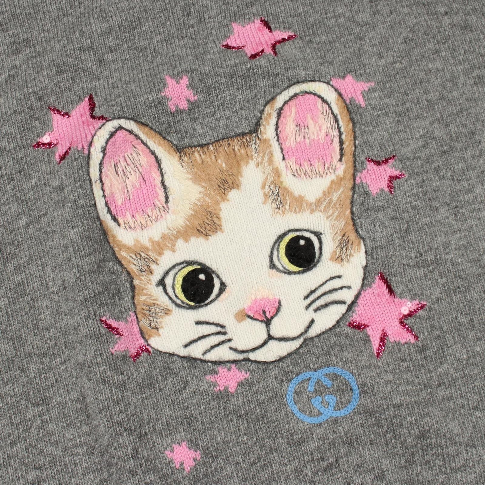 Gucci Knit Yuko Higuchi Interlocking Cat Wool Sweater — view 5