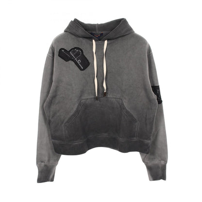Louis Vuitton Hoodie Logo Patch Qqf Cotton Pullover