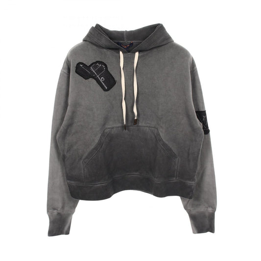 Louis Vuitton Hoodie Logo Patch Qqf Cotton Pullover