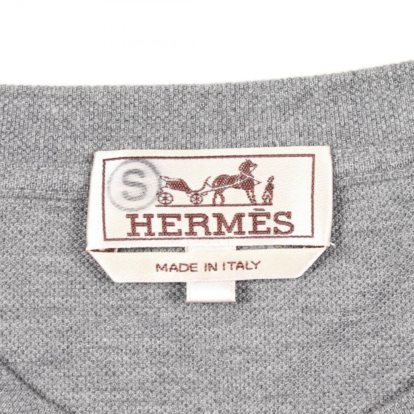 Hermes Long Sleeve T-Shirt Leather with Pocket Cotton — view 3