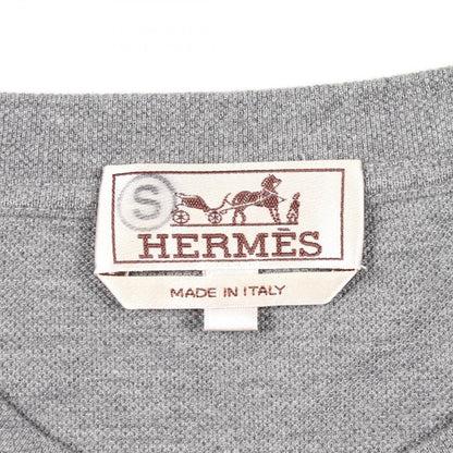 Hermes Long Sleeve T-Shirt Leather with Pocket Cotton — view 3