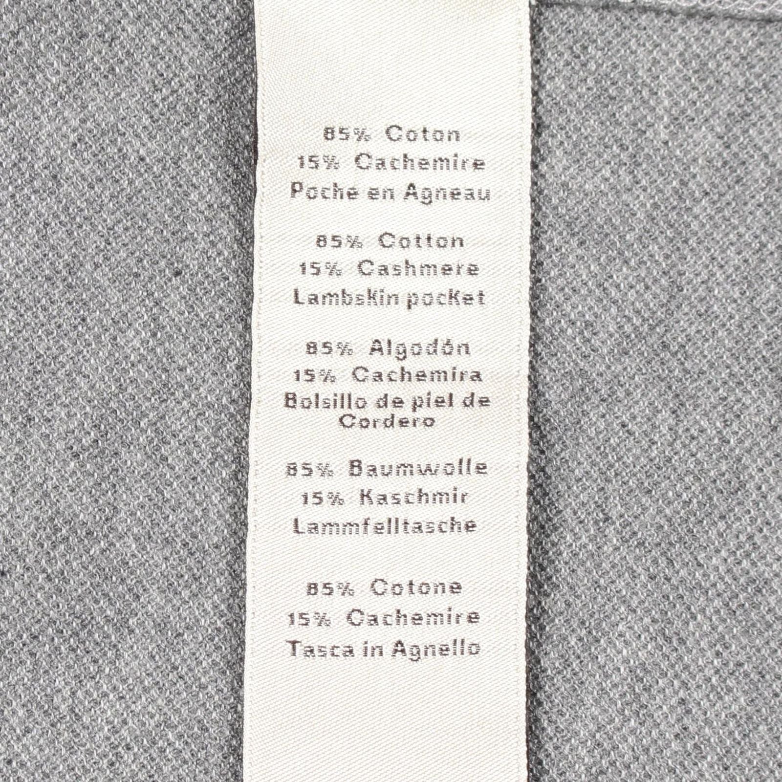 Hermes Long Sleeve T-Shirt Leather with Pocket Cotton — view 4