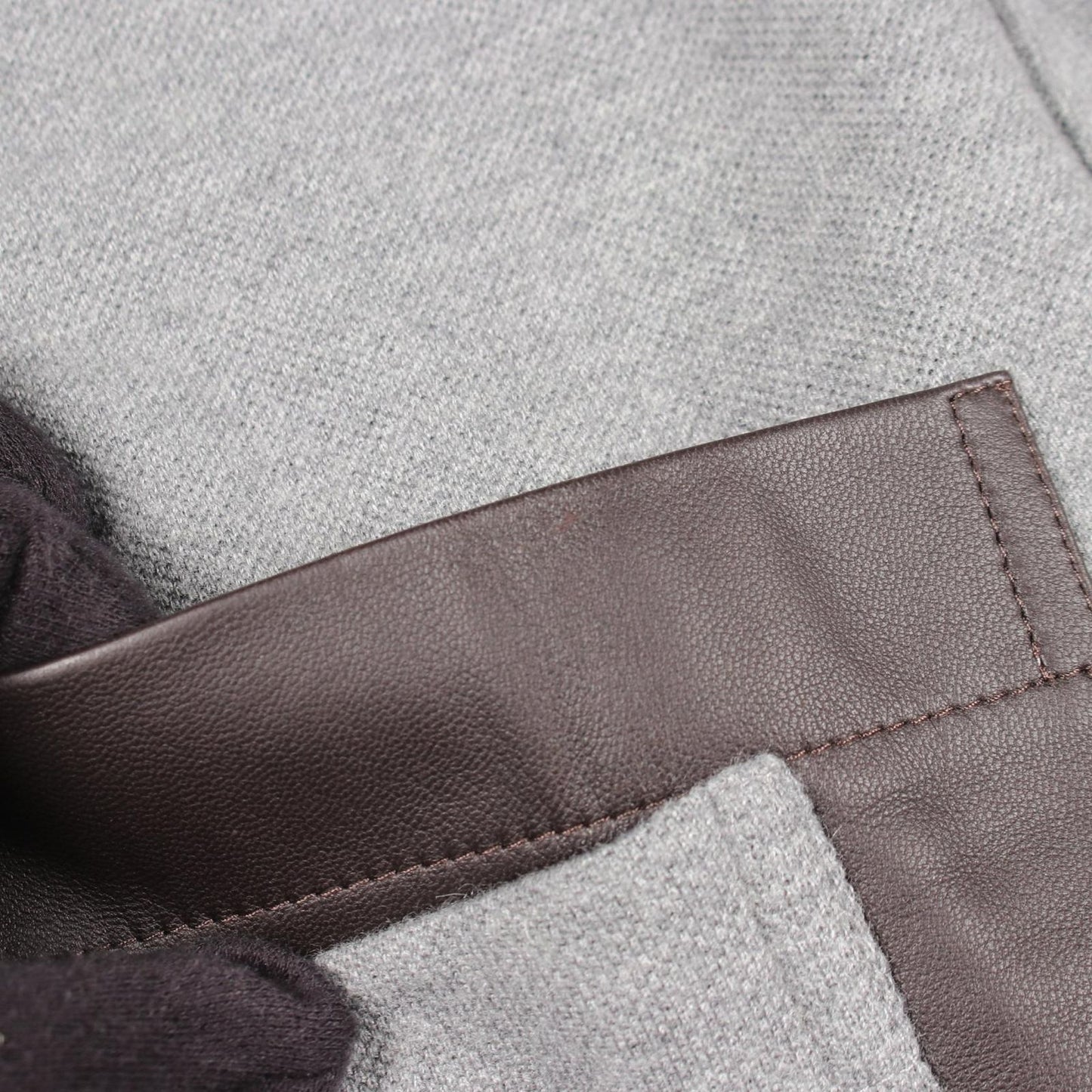 Hermes Long Sleeve T-Shirt Leather with Pocket Cotton — view 5
