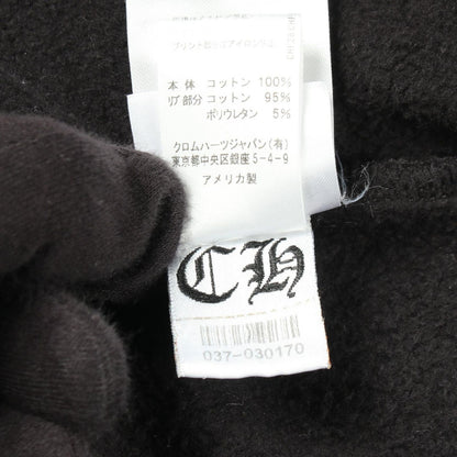 Chrome Hearts Hoodie Horse Shoe Arm Floral Print Cotton Pullover — view 4