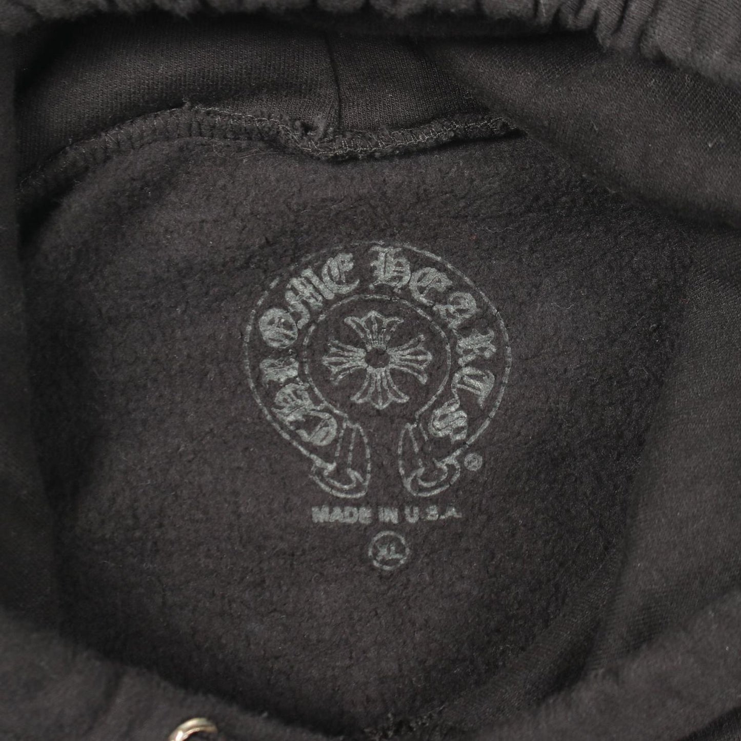 Chrome Hearts Hoodie Horse Shoe Arm Floral Print Cotton Pullover — view 3