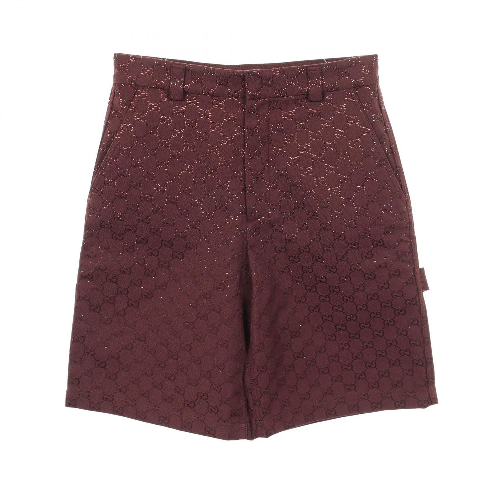 Gucci Denim Pants Crystal GG Cotton Shorts