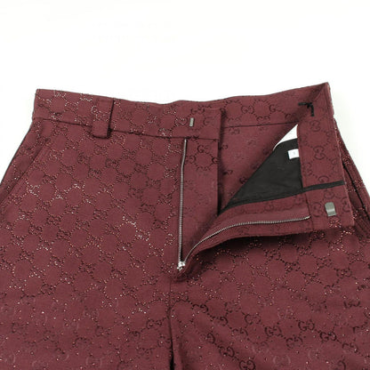 Gucci Denim Pants Crystal GG Cotton Shorts — view 5