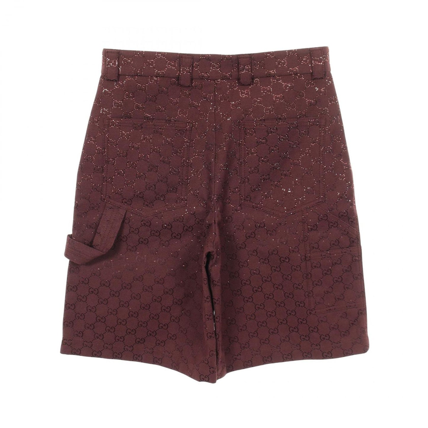 Gucci Denim Pants Crystal GG Cotton Shorts — view 2