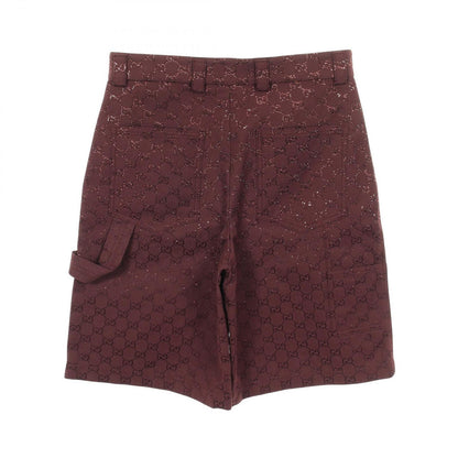 Gucci Denim Pants Crystal GG Cotton Shorts — view 2