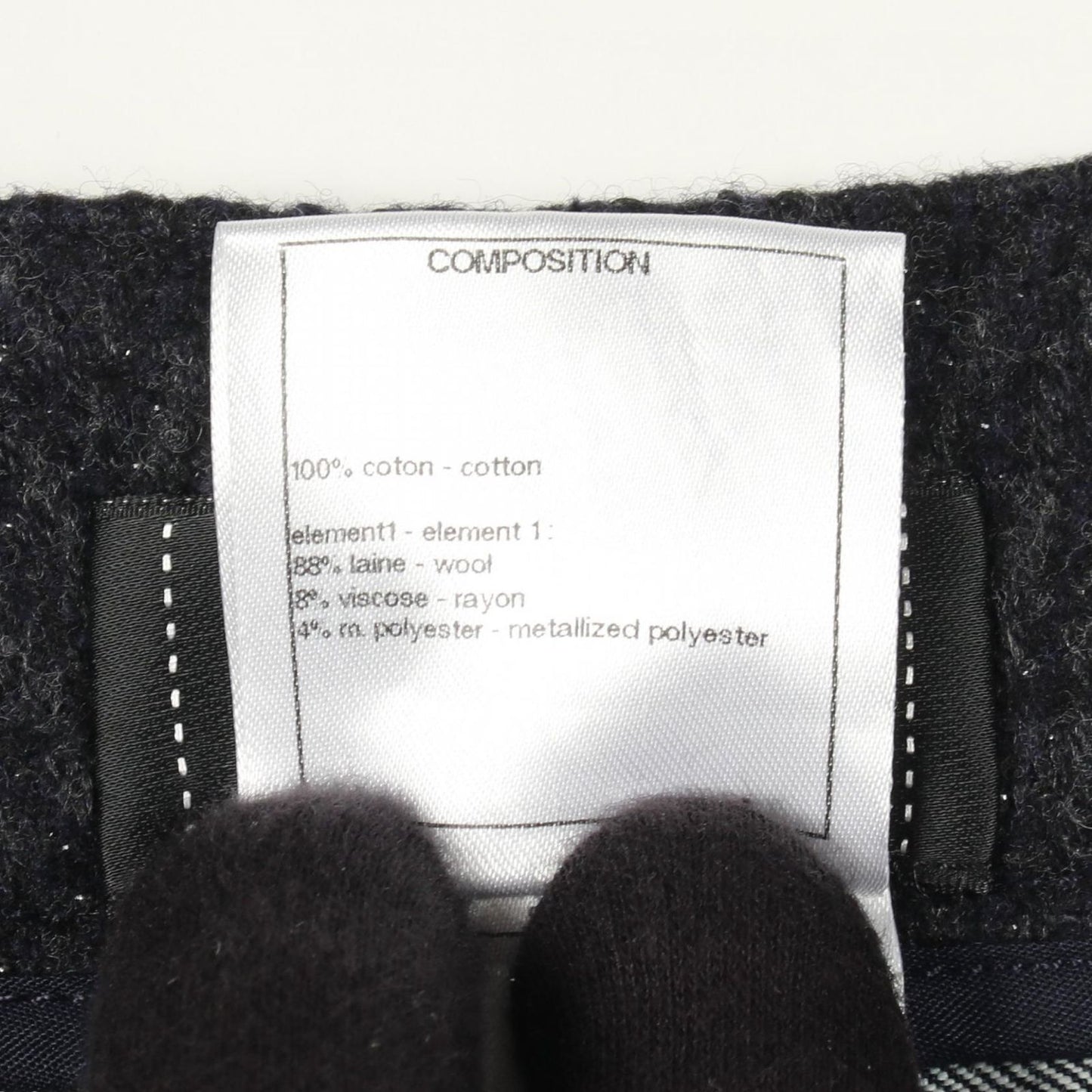 Chanel Denim Pants CC Logo Button Shorts Cotton — view 4