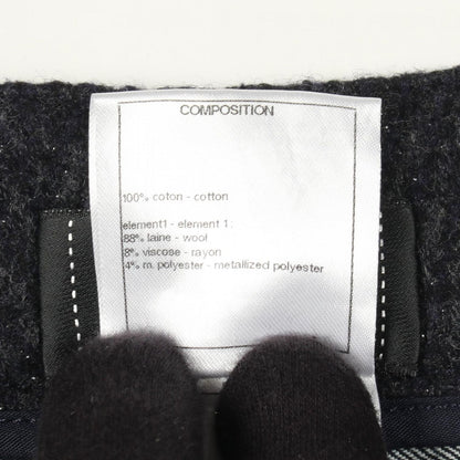 Chanel Denim Pants CC Logo Button Shorts Cotton — view 4