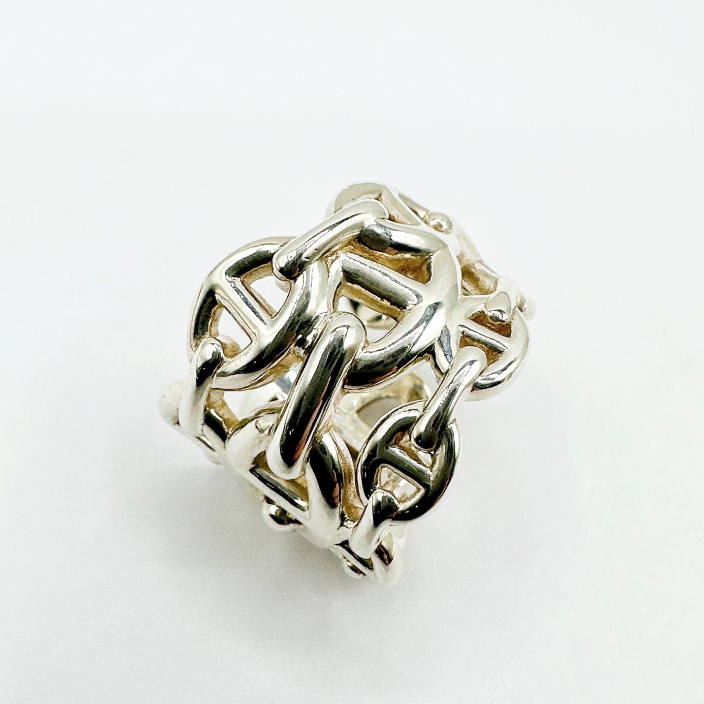 Hermes Enchainee Silver Ring — view 3