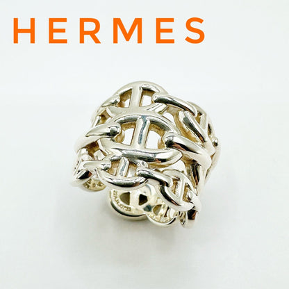 Hermes Enchainee Silver Ring