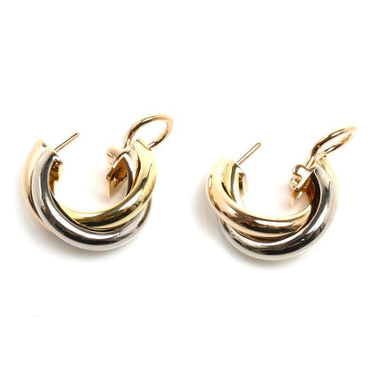 Cartier 18k White Gold 18k Pink 18k Yellow Trinity Classic Earrings — view 3